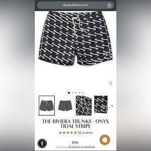 NWT - Dandy Del Mar Riviera Swim Trunks (M)
